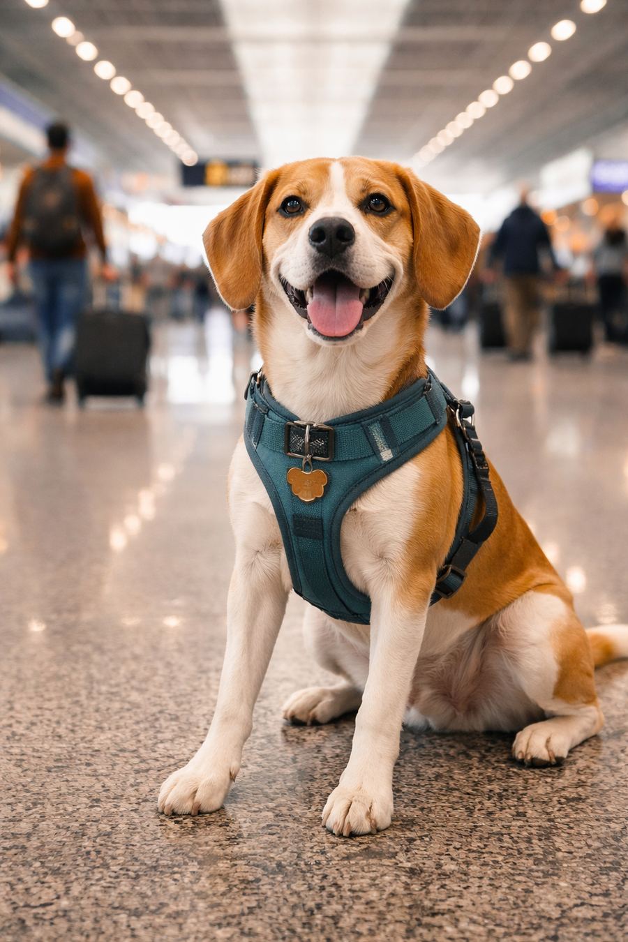 Pet arrival at airport